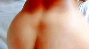 Petite brunette gets bent over for some doggy style action