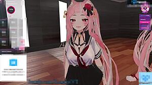 Kanako's anal play and cumshot scenes in VR