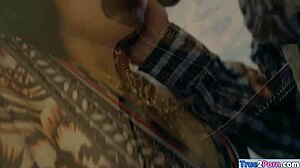 Brunette real estate agent in glasses kisses and poses while getting pounded by big cock in many positions 😘