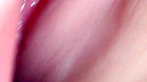 She's got lube in her vagina for double penetration!