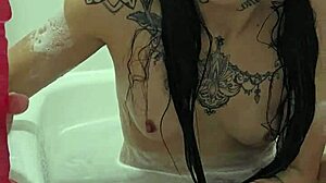 Emy Angel enjoys her bath time