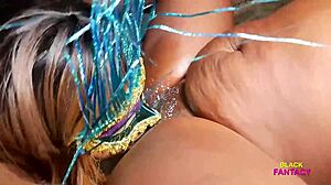 My lesbian friend visits with wet tits and curvy ass licking