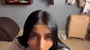 Teen gets angry after cum inside