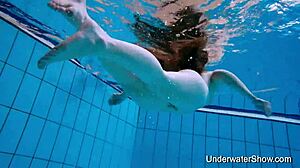 sexy girl flashin’ her awesome young body underwater, oops forgot my bikini