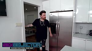 horny clara trinity sneakily sucks and fucks her bfs roommate right behind his back