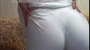 Horny Brunette Lammy Pixel Stripteases And Shows Gorgeous Ass