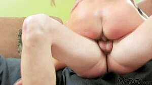 19 Year Old Slut Overwhelmed as Cum Sprays on Her Ass