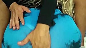 Curvy mature woman gives intense oral to young man