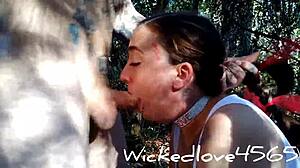 I love that outdoor rough sloppy face fuck with gagging and choking