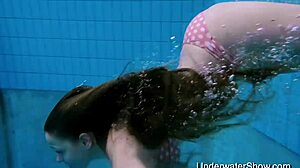 sexy girl flashin’ her awesome young body underwater, oops forgot my bikini