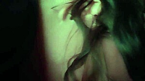 random blowjob turns into toy play with a hot swallow and facial