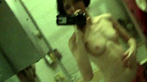 Skinny Babe Says, Come Join Me in the Bathroom for Fun!