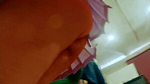 Latina Student Shows Ass in Pink Skirt