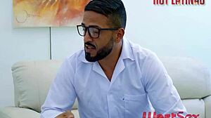 Slutty doctor fucks horny patient in hospital therapy