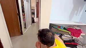 Old pervert fucks two young beautiful women hard