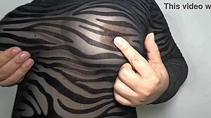 madrastra culona sexy preparing to rest after a long day