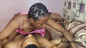 ebony teen rides big cock