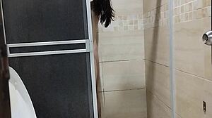 Behind the scenes, my landlady charges me rent in this hot roleplay?