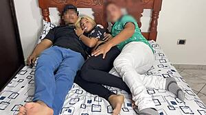 Movie Night with Best Friend and His Girlfriend, I Fuck Her