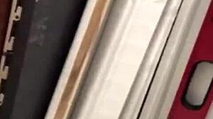 I pissed and wanked a bit at the DIY store.