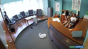 Fake hospital, doctor, first time with 18-year-old virgin!