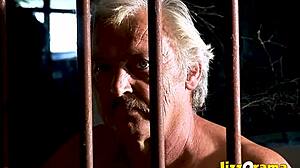 Old fart Grandpa Stable got banged up by young whore