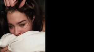 leg shaking orgasm - she never came this hard.