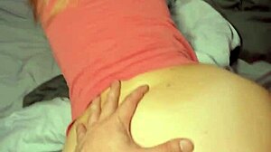 deep amateur anal with blonde milf gaping