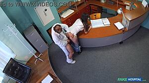 Fake hospital, doctor, first time with 18-year-old virgin!