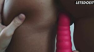 Passionate lesbian encounter at a stunning Spanish home