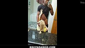 Horny housewife seduces fired black dude for wild revenge