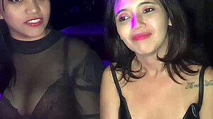 Young girl dances in swing club