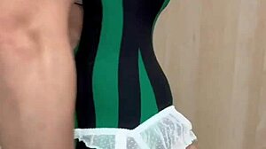 teen in various cosplay outfits