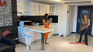 perfect asian ladyboy dominates amadora with intense anal!