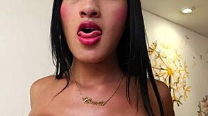 Cute Horny Trans Chick Toys Her Asshole