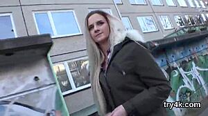 Natural teen 18+ gives BLOWJOB in POV, gets TWAT REAMED