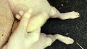 Risky Masturbating Outside At Midday