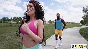 Big Tit Round Ass Babe Savanah Storm Meets Monster Cock