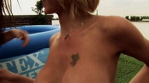 Nataly and Romana shine in hardcore foursome action.