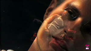 this super hot brunette girl got her cunt pounded pretty hard by her man!