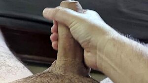 Watch me stroke this big cock in the bedroom early morning.