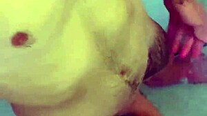 Hot masturbation in the bathroom!