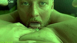 Asian Wife Gets Pussy Licked by White Guy in Pov