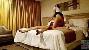 Creampie with Mexican Schoolgirl - First Time Turns Wild