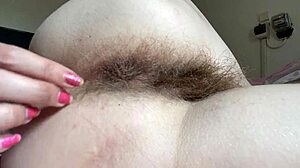 Check out this hairy ass fetish video featuring super hairy asshole and clit play