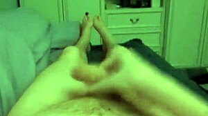 i'm naked, stroking my big cock in pov homemade