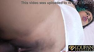 Mibby LP Produções: Latina's Hairy Pussy And Cock In Ass POV