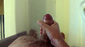 Masturbating wildly in the shower!