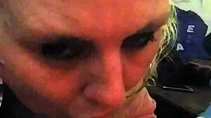 Blowjob horny milf sucking cock