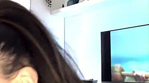 Dildos slide into pussy with loud moans during masturbation